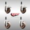 Service Caster 4 Inch 316SS High Temp Glass Filled Nylon 7/8 Inch Stem Caster Lck Brake, 2PK SCC-SS316TTLEX20S414-GFNSHT-2-S-2-78 - alternate 2